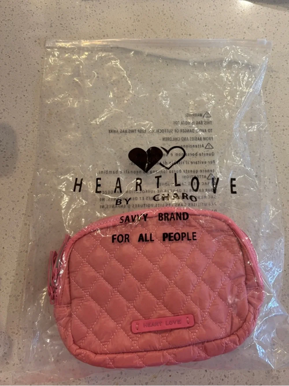 Quilted Pink belt bag fanny pack bum bag